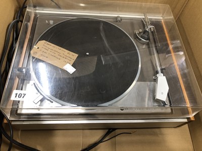 Lot 107 - a Goldring-Lenco turntable GL 75 Leak Delta in...