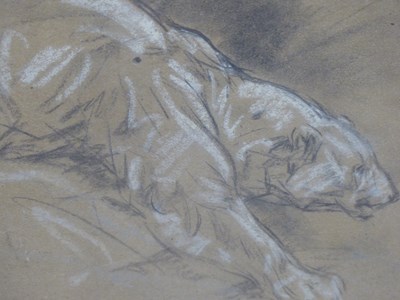 Lot 396 - Sir Edwin Landseer (1802-1873), study of a...