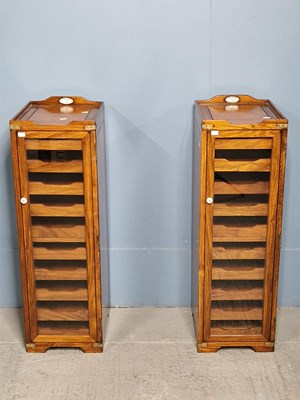 Lot 408 - A pair of Starbay glazed hardwood collectors...