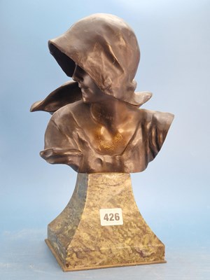 Lot 426 - Hans Schork (1849-1899), a bronze bust of a...