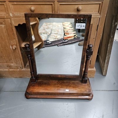 Lot 1137A - A mahogany dressing table swing mirror