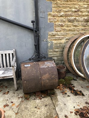 Lot 638 - A large Victorian garden grass roller