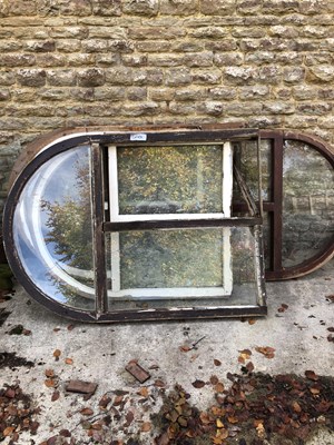 Lot 639 - A set of four wooden framed windows