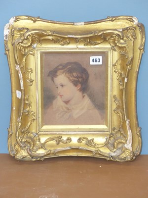 Lot 463 - Victorian school, a profile of a child's head...