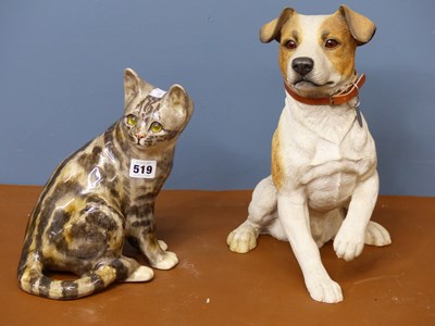 Lot 519 - A composition figure of a Jack Russell.   H...
