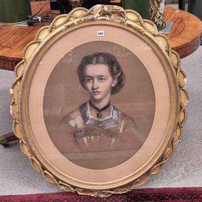 Lot 526 - James Rannie Swinton (1816-88), a pair of oval...