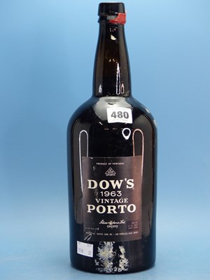 Lot 480 - Port. Dow's Vintage 1963 180cl Imported by...