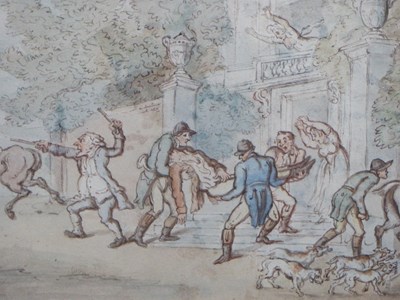Lot 531 - Thomas Rowlandson (1756-1827), the fallen...