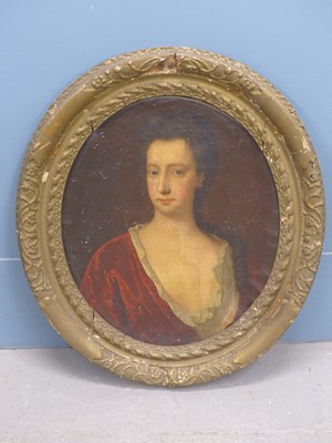 Lot 552 - 18th century school, an oval portrait of a...