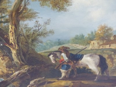 Lot 555 - 19th century school, a dismounted musketeer...