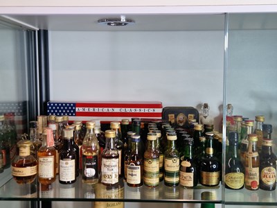 Lot 486 - Spirits Miniatures,Whiskey including Blanton's,...