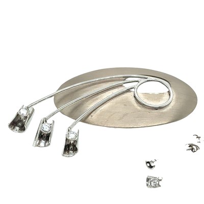 Lot 2 - An 18ct white gold bespoke-made diamond set...