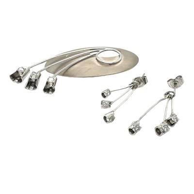 Lot 2 - An 18ct white gold bespoke-made diamond set...