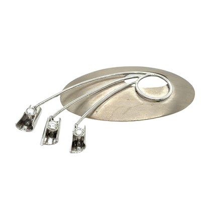 Lot 2 - An 18ct white gold bespoke-made diamond set...