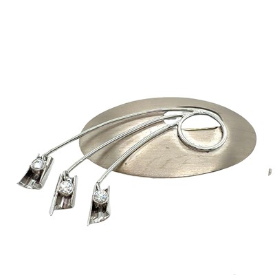 Lot 2 - An 18ct white gold bespoke-made diamond set...