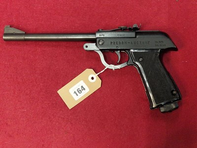 Lot 164 - Airgun.- A rare Predon Lucznik air pistol...