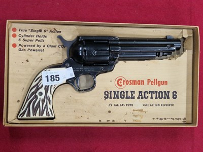 Lot 185 - Airgun.- A Crossman Pellgun "single action 6"...