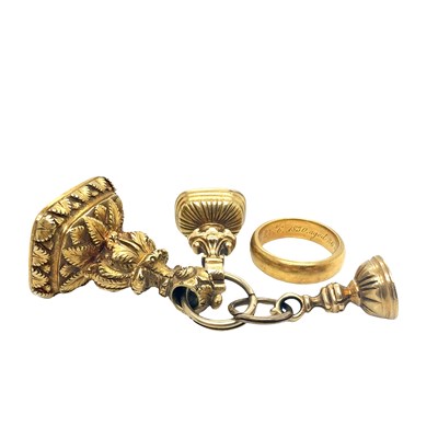 Lot 578 - A gold mourning ring for Sir Robert Wigram...