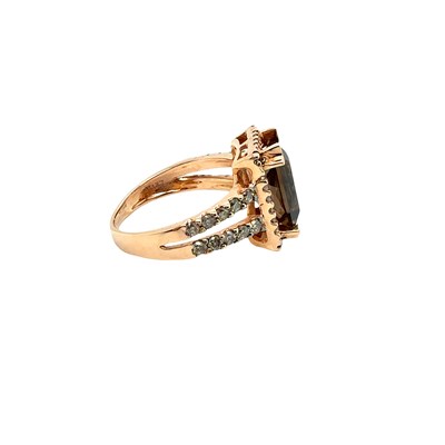 Lot 12 - A 14ct hallmarked rose gold Le Vian diamond...