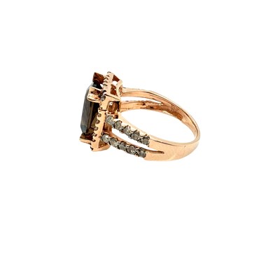 Lot 12 - A 14ct hallmarked rose gold Le Vian diamond...