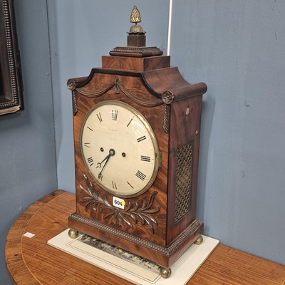 Lot 604 - A 19th century mahogany cased twin fusee...