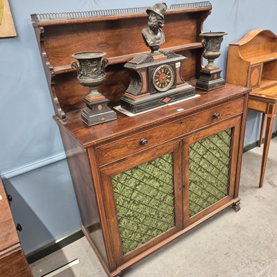 Lot 613 - An early 19th century rosewood chiffonier...