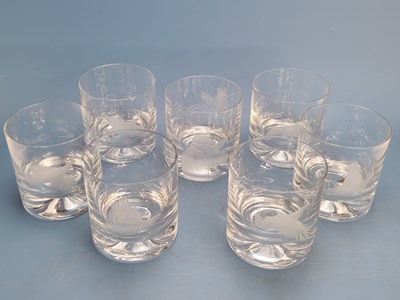 Lot 625 - Four boxed pairs of Dartington glass 'Old...