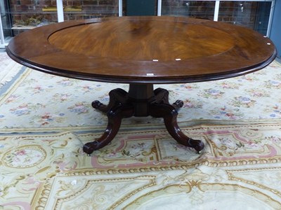 Lot 626 - A modern mahogany radially extending circular...