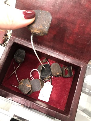 Lot 625a - Three sets of cock spurs