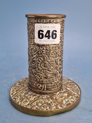 Lot 646 - A Thai parcel gilt bronze figure of a man...