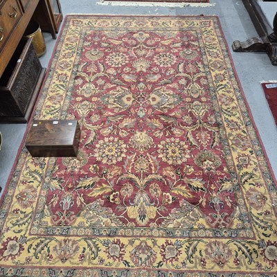Lot 495 - An oriental rug of Zeigler design 284 x 183 cm