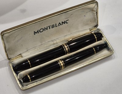 Lot 52 - Mont Blanc. Two twist-fill fountain pens,...