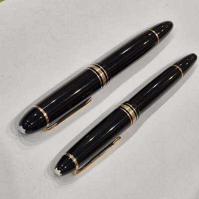 Lot 52 - Mont Blanc. Two twist-fill fountain pens,...