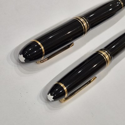 Lot 52 - Mont Blanc. Two twist-fill fountain pens,...