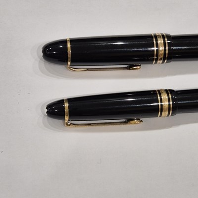 Lot 52 - Mont Blanc. Two twist-fill fountain pens,...