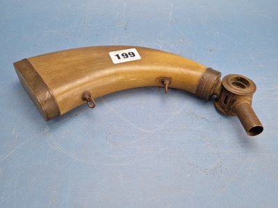 Lot 199 - An interesting antique horn and brass...
