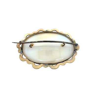 Lot 62 - Two late Victorian brooches, each with a gilt...