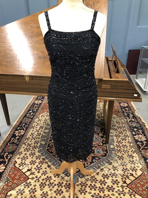Lot 131 - Clothing - All Night Debut black beaded...