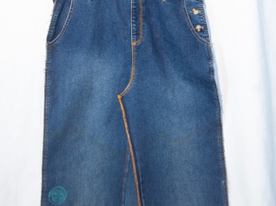 Lot 102 - A handmade denim apron Proceeds from this item...