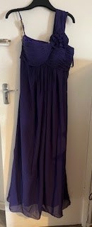 Lot 107A - A Sexyher long purple dress, size 12 Proceeds...