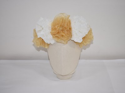 Lot 111 - Flower Crown featuring hand made flowers that...