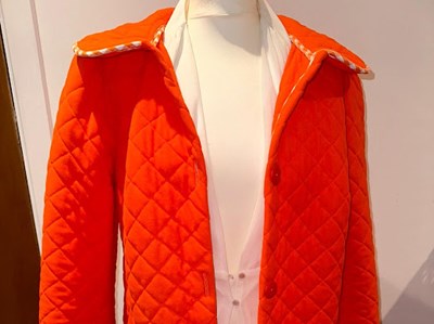Lot 126A - Coat made from a bedspread, Size 8, designed...