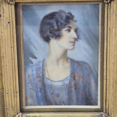 Lot 100 - An early 20th-century portrait miniature of an...