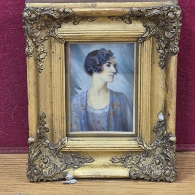 Lot 100 - An early 20th-century portrait miniature of an...