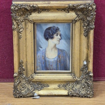 Lot 100 - An early 20th-century portrait miniature of an...