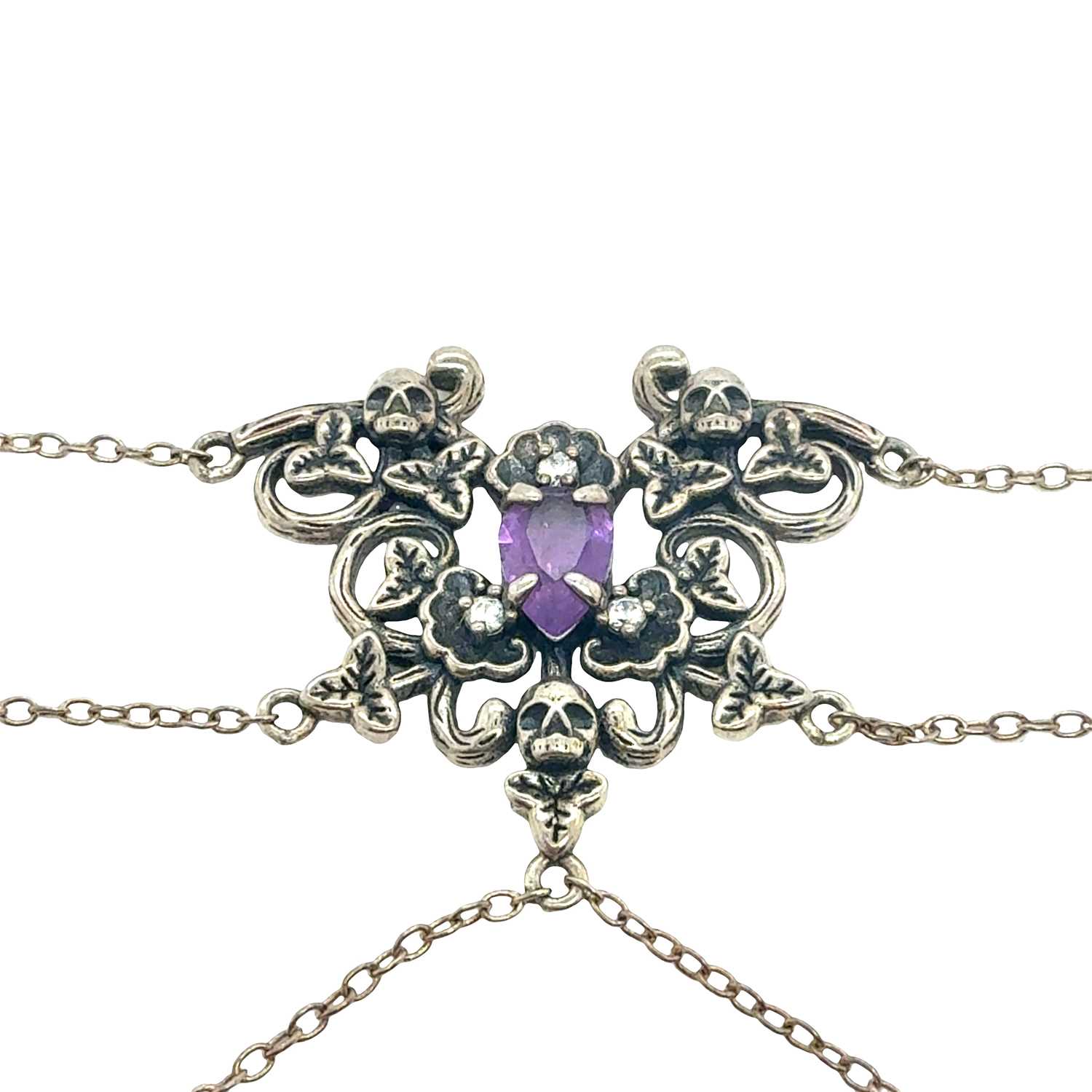 Lot 81 - Garden of Remembrance silver Gothic-style...