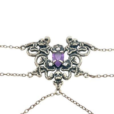 Lot 81 - Garden of Remembrance silver Gothic-style...