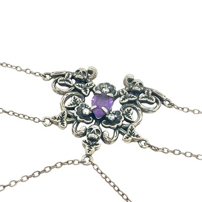 Lot 81 - Garden of Remembrance silver Gothic-style...