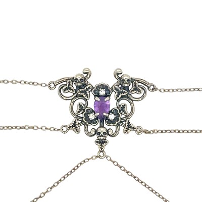 Lot 81 - Garden of Remembrance silver Gothic-style...