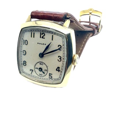 Lot 75 - A Rolex 9ct Hallmarked gold cased wristwatch. ...